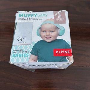 ALPINE MUFFY BABY EARMUFF (3m+) WITH FREE TRAVEL BAG.